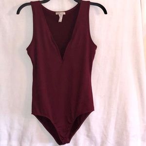 Maroon bodysuit